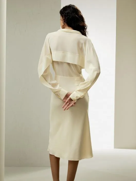 Minimalist Silk Midi Dress Women Jumpsuits Lilysilk Dresses