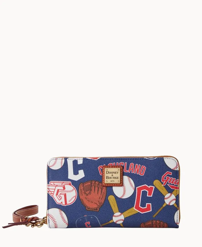 MLB Guardians Large Zip Around Wristlet Guardians ManWoman Dooney and Bourke Wallets MLB Guardians Large Zip Around Wristlet Guardians ManWoman Dooney and Bourke Wallets