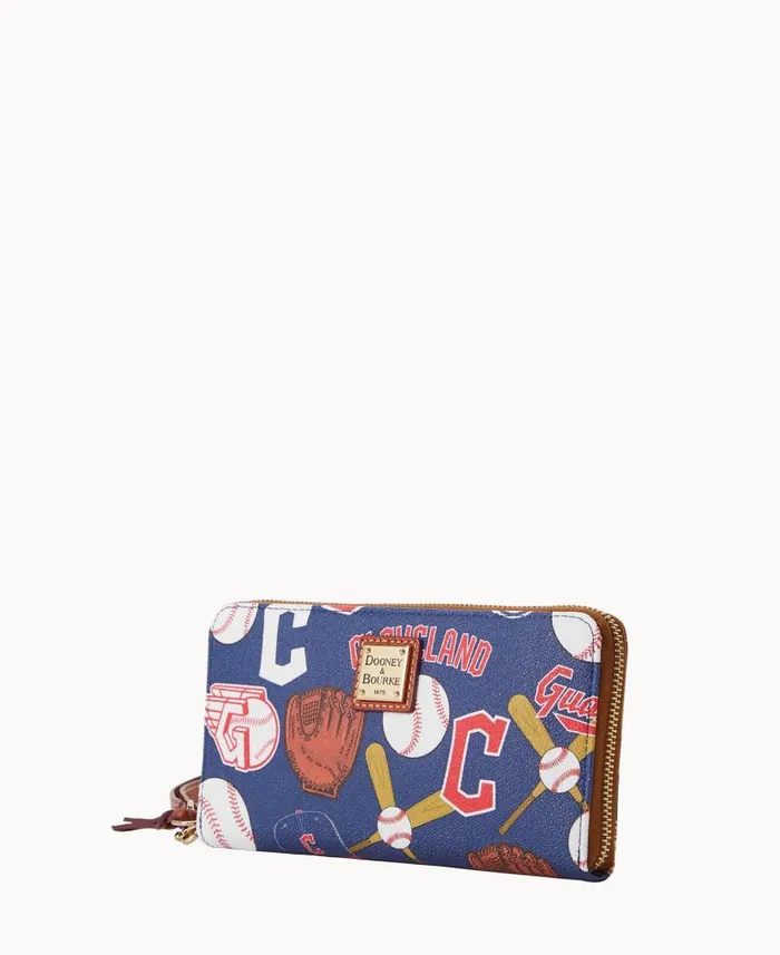 MLB Guardians Large Zip Around Wristlet Guardians ManWoman Dooney and Bourke Wallets MLB Guardians Large Zip Around Wristlet Guardians ManWoman Dooney and Bourke Wallets