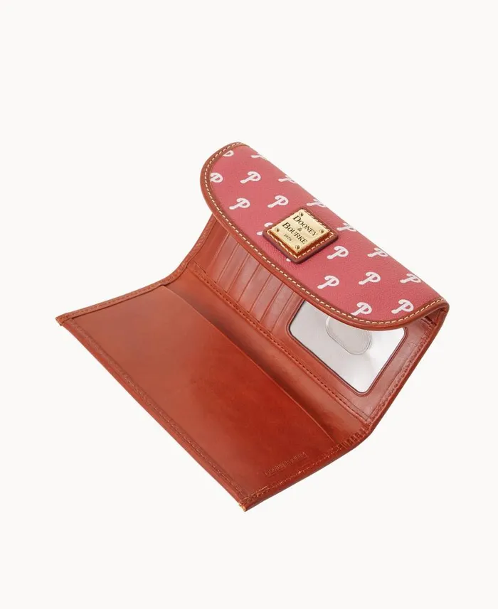MLB Phillies Continental Clutch Phillies ManWoman Dooney and Bourke Wallets MLB Phillies Continental Clutch Phillies ManWoman Dooney and Bourke Wallets