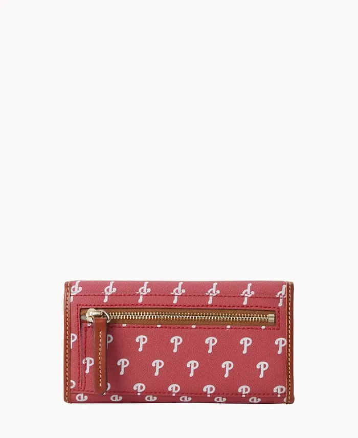 MLB Phillies Continental Clutch Phillies ManWoman Dooney and Bourke Wallets MLB Phillies Continental Clutch Phillies ManWoman Dooney and Bourke Wallets