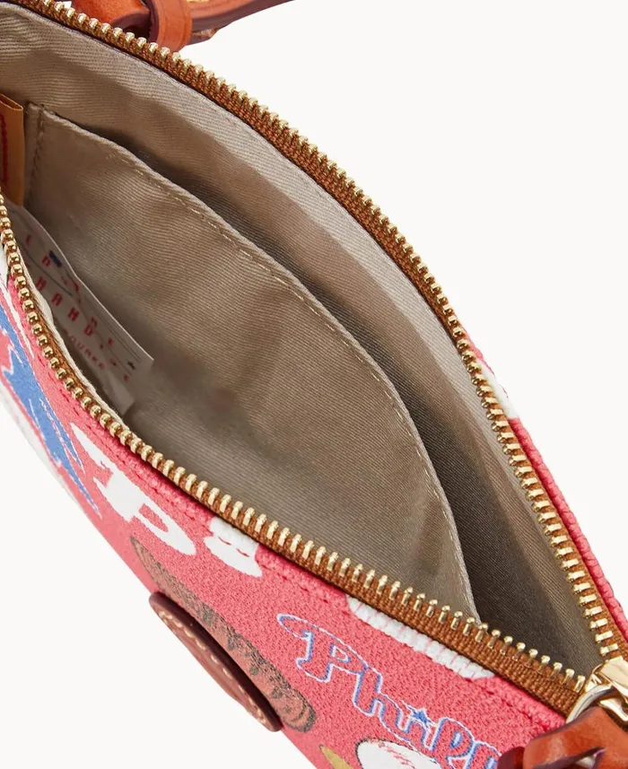 MLB Phillies Top Zip Crossbody Phillies Woman Dooney and Bourke Crossbodies MLB Phillies Top Zip Crossbody Phillies Woman Dooney and Bourke Crossbodies