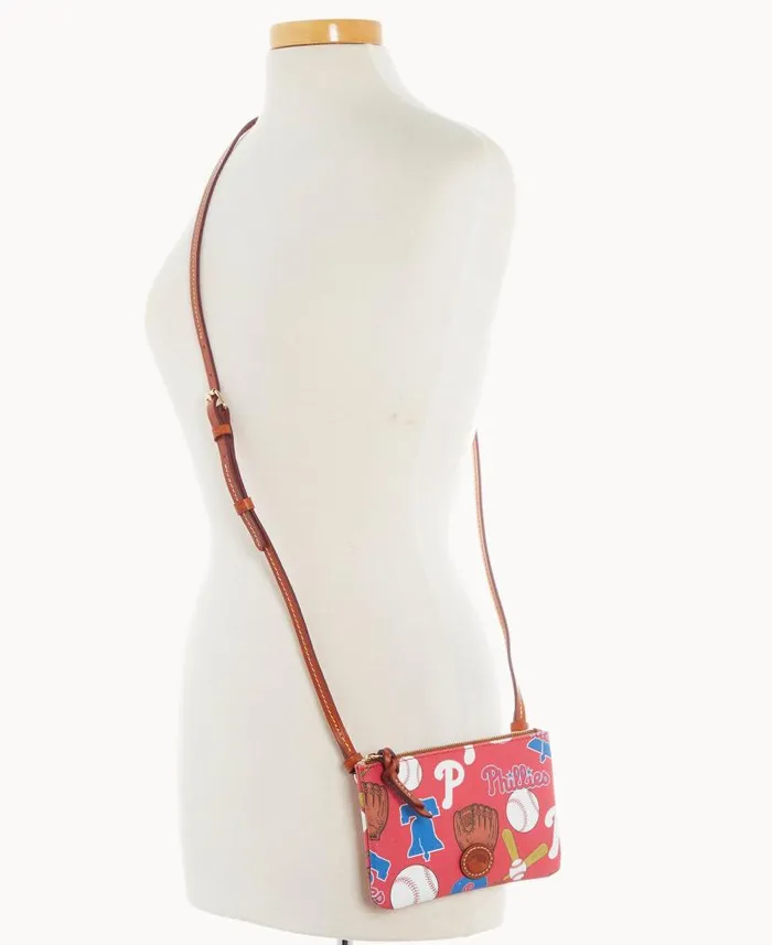 MLB Phillies Top Zip Crossbody Phillies Woman Dooney and Bourke Crossbodies MLB Phillies Top Zip Crossbody Phillies Woman Dooney and Bourke Crossbodies
