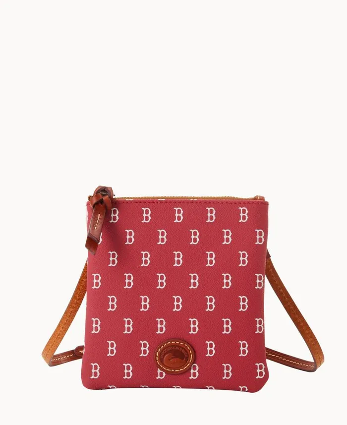 MLB Red Sox Small North South Top Zip Crossbody Red Sox Woman Dooney and Bourke Crossbodies MLB Red Sox Small North South Top Zip Crossbody Red Sox Woman Dooney and Bourke Crossbodies