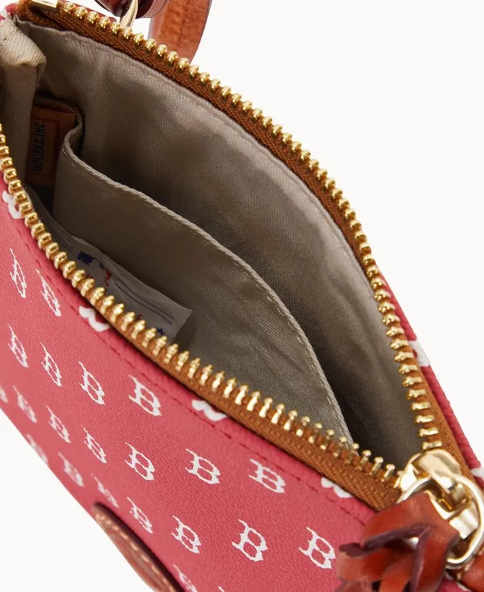 MLB Red Sox Small North South Top Zip Crossbody Red Sox Woman Dooney and Bourke Crossbodies MLB Red Sox Small North South Top Zip Crossbody Red Sox Woman Dooney and Bourke Crossbodies