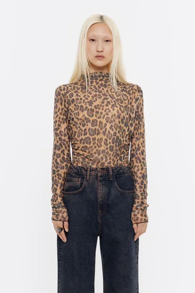 Natural Leopard Fitted Tshirt Leopard Natural Women Bimba Y Lola Total Look Natural Leopard Fitted Tshirt Leopard Natural Women Bimba Y Lola Total Look