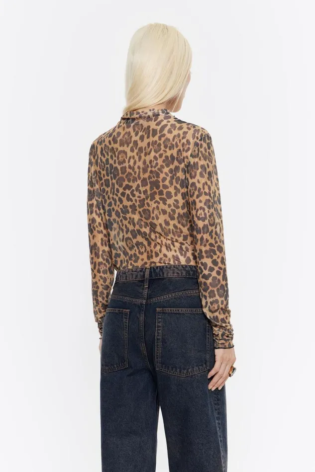 Natural Leopard Fitted Tshirt Leopard Natural Women Bimba Y Lola Total Look Natural Leopard Fitted Tshirt Leopard Natural Women Bimba Y Lola Total Look