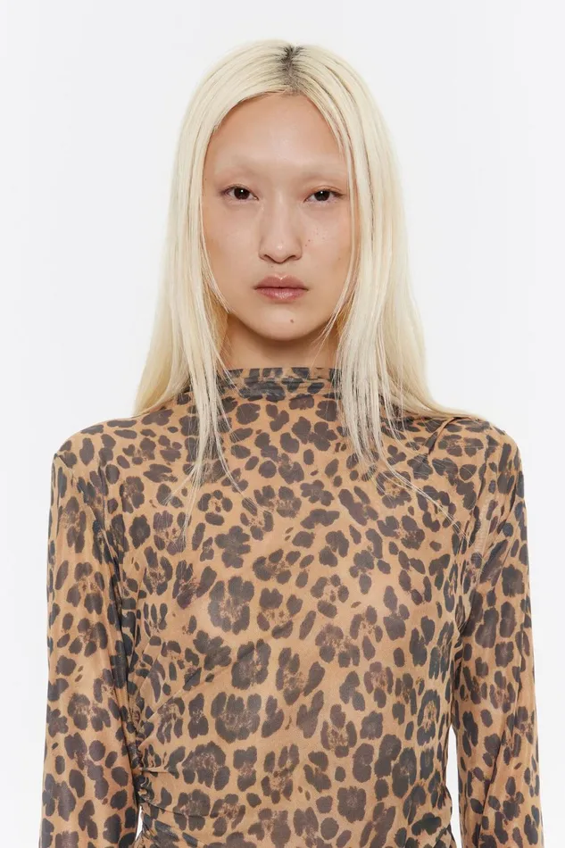 Natural Leopard Fitted Tshirt Leopard Natural Women Bimba Y Lola Total Look Natural Leopard Fitted Tshirt Leopard Natural Women Bimba Y Lola Total Look