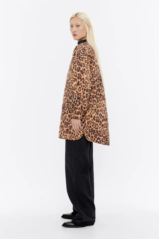 Natural Leopard Padded Jacket Leopard Natural Women Bimba Y Lola Animal Print