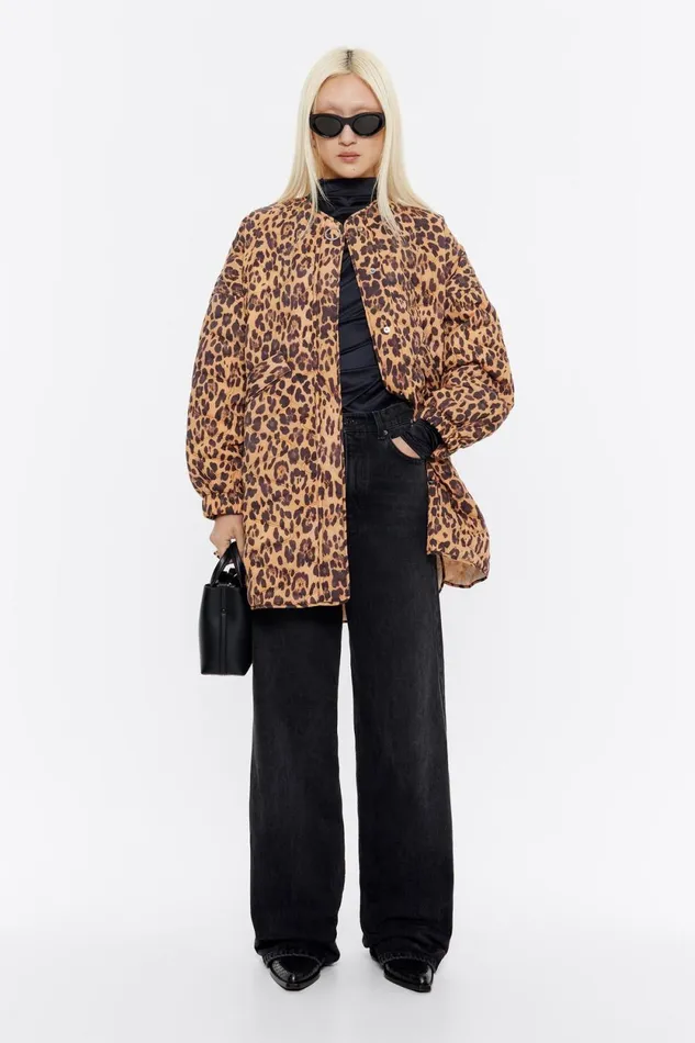 Natural Leopard Padded Jacket Leopard Natural Women Bimba Y Lola Animal Print