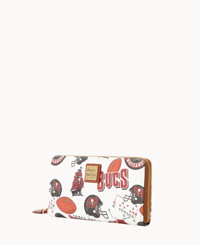 NFL Buccaneers Large Zip Around Wristlet Buccaneers ManWoman Dooney and Bourke Wallets NFL Buccaneers Large Zip Around Wristlet Buccaneers ManWoman Dooney and Bourke Wallets