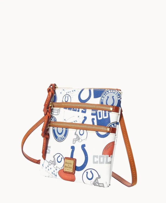 NFL Colts N S Triple Zip Crossbody Colts Woman Dooney and Bourke Crossbodies NFL Colts N S Triple Zip Crossbody Colts Woman Dooney and Bourke Crossbodies