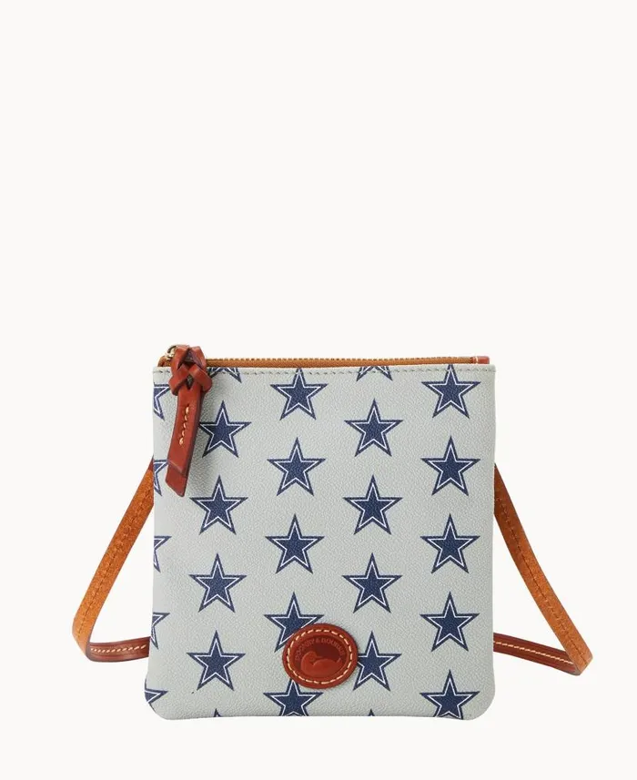 NFL Cowboys Small North South Top Zip Crossbody Cowboys Woman Dooney and Bourke Crossbodies NFL Cowboys Small North South Top Zip Crossbody Cowboys Woman Dooney and Bourke Crossbodies