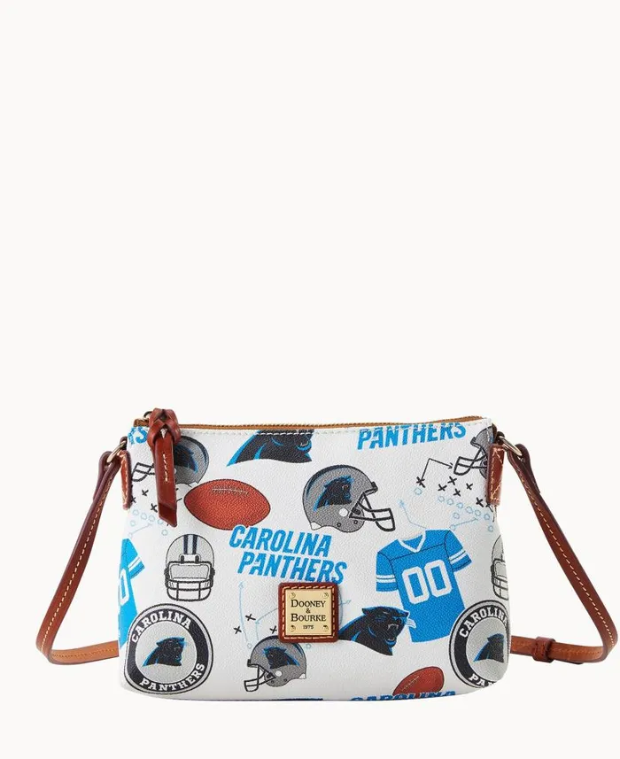 NFL Panthers Crossbody Pouchette Carolina Panthers Woman Dooney and Bourke Crossbodies NFL Panthers Crossbody Pouchette Carolina Panthers Woman Dooney and Bourke Crossbodies