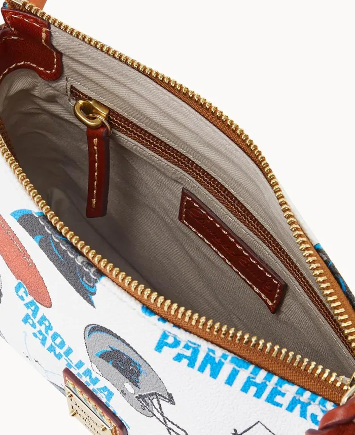 NFL Panthers Crossbody Pouchette Carolina Panthers Woman Dooney and Bourke Crossbodies NFL Panthers Crossbody Pouchette Carolina Panthers Woman Dooney and Bourke Crossbodies