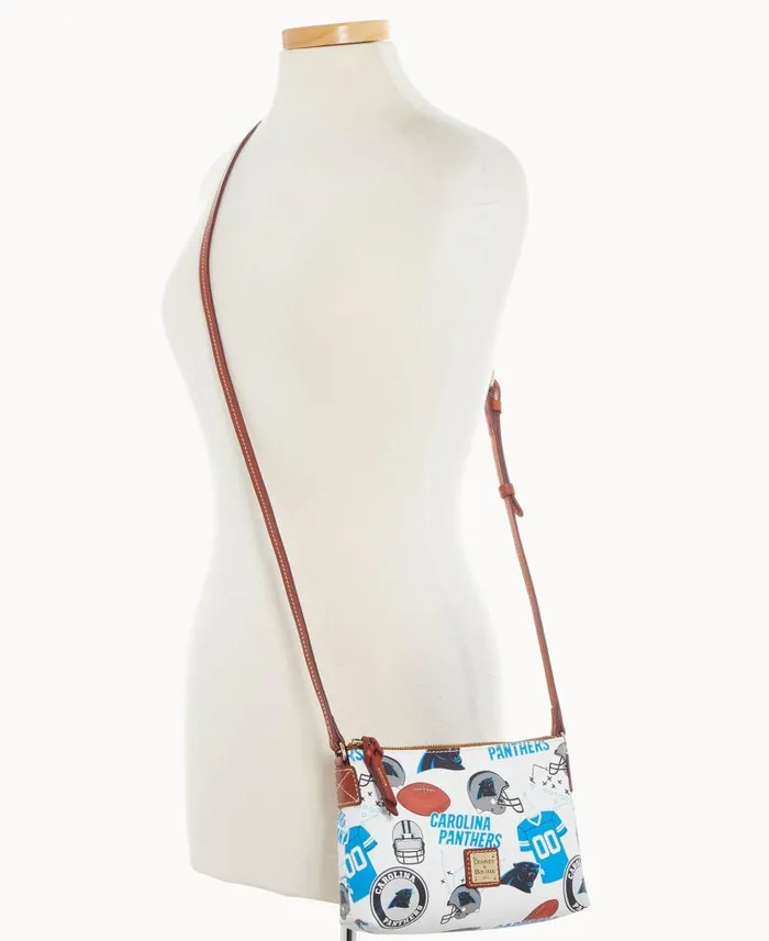 NFL Panthers Crossbody Pouchette Carolina Panthers Woman Dooney and Bourke Crossbodies NFL Panthers Crossbody Pouchette Carolina Panthers Woman Dooney and Bourke Crossbodies