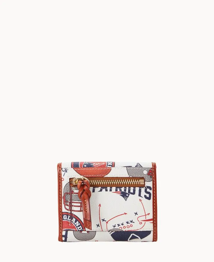 NFL Patriots Flap Credit Card Wallet New England Patriots ManWoman Dooney and Bourke Wallets