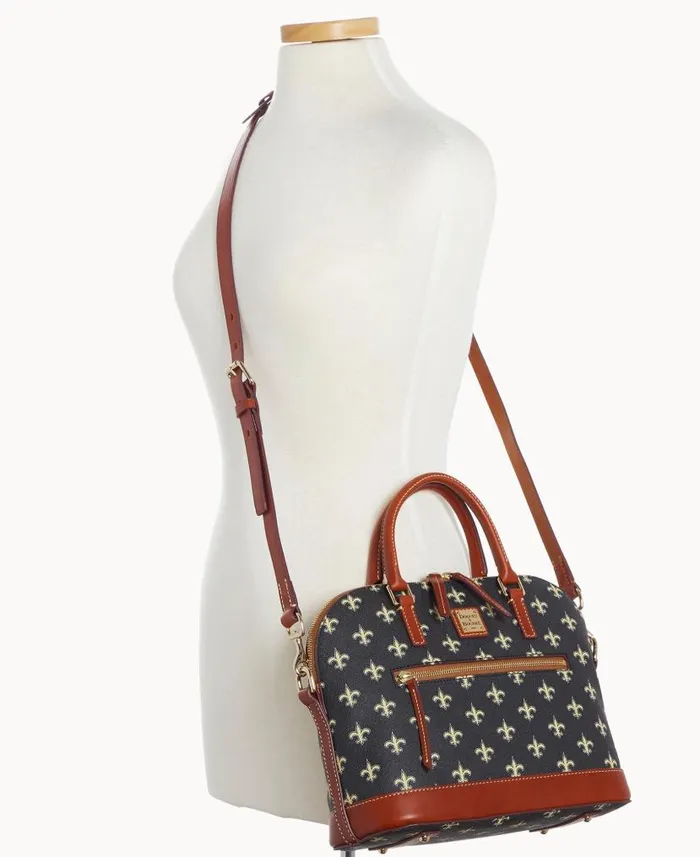 NFL Saints Domed Zip Satchel Saints Woman Dooney and Bourke Satchels NFL Saints Domed Zip Satchel Saints Woman Dooney and Bourke Satchels
