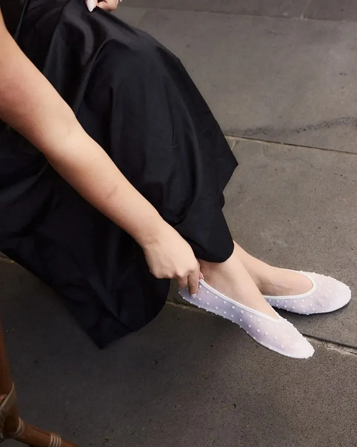 NOVO Shoes CODA WHITE Ballet Flats Women Casuals
