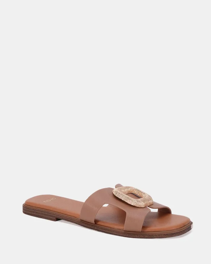 NOVO Shoes Flat Sandals Women RAYA NUDE Sandals