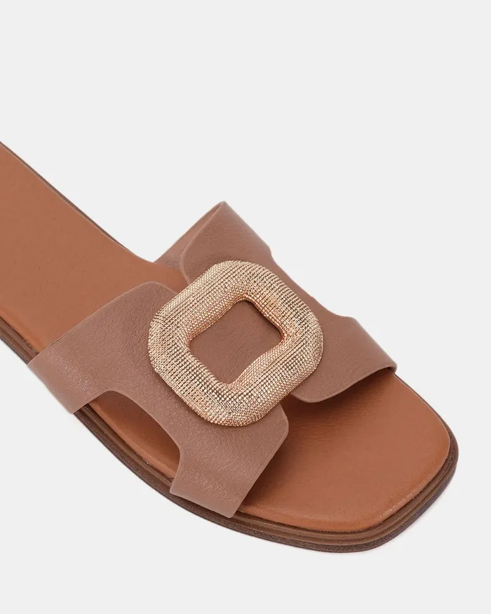 NOVO Shoes Flat Sandals Women RAYA NUDE Sandals