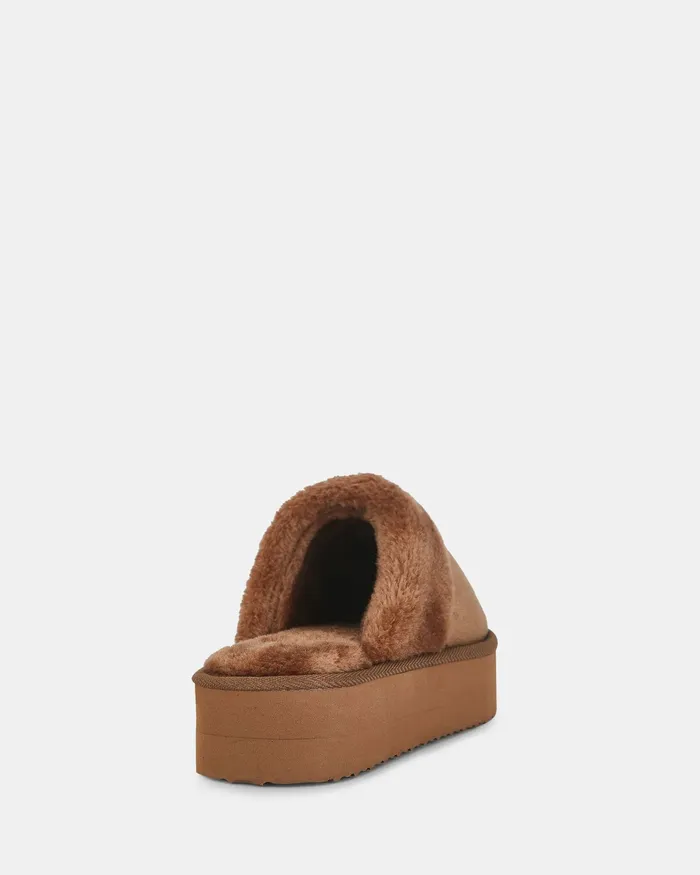 NOVO Shoes FUZZY CAMEL Women Slippers