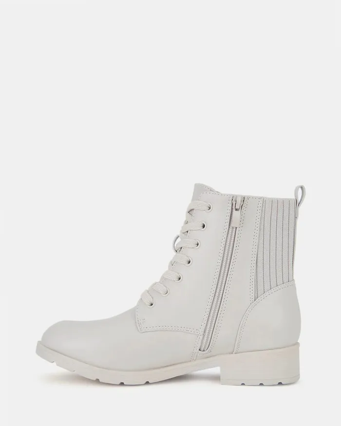 NOVO Shoes KAMDYN CREAM Women Lace Up Boots
