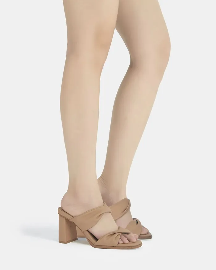 NOVO Shoes LESIA Sand High Heels Women Mules