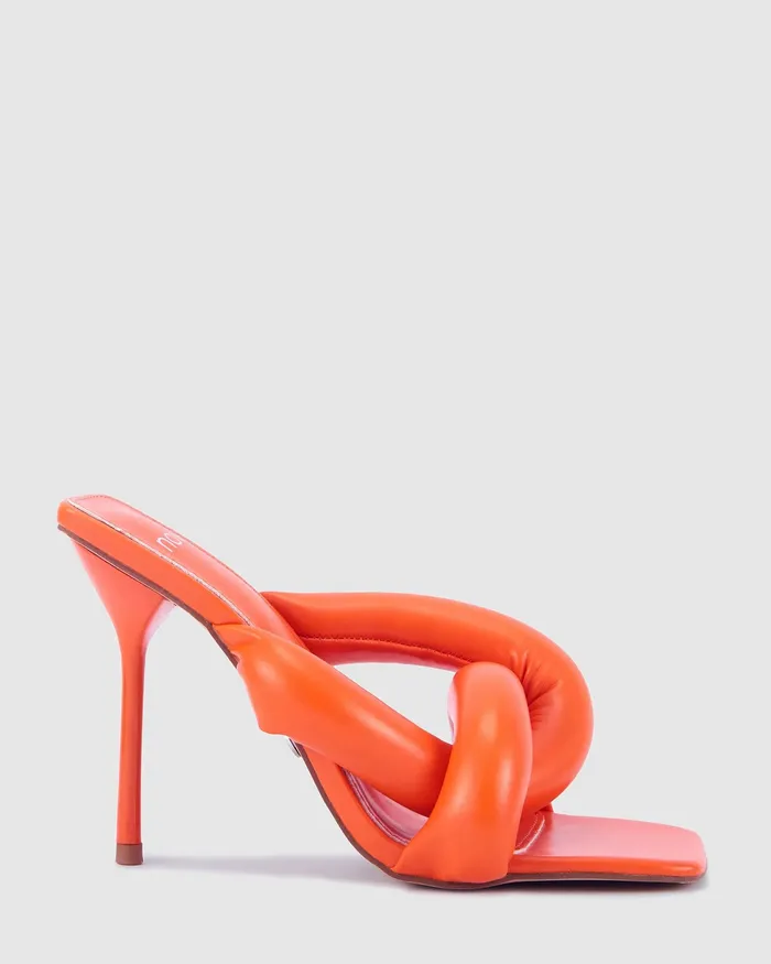 NOVO Shoes Mules Women ZEDDY PAPAYA Stilettos