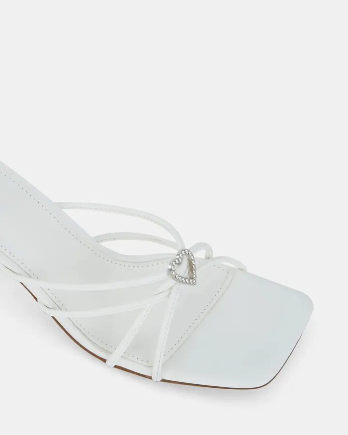 NOVO Shoes Peep Toes Women USINI WHITE Open Toe Heels
