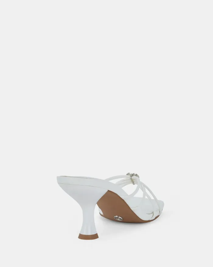 NOVO Shoes Peep Toes Women USINI WHITE Open Toe Heels