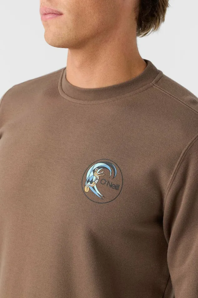 O039RIGINALS ESSENTIAL CREW NECK FLEECE Chocolate Chip Men O039NEILL Featured