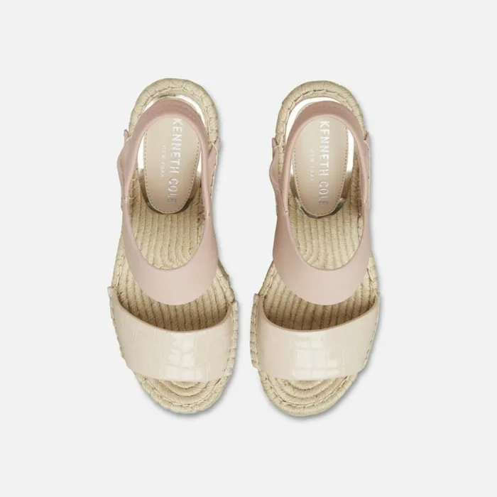 Olivia Simple Eva Leather Slingback Espadrille Ginger Women Kenneth Cole Sandals