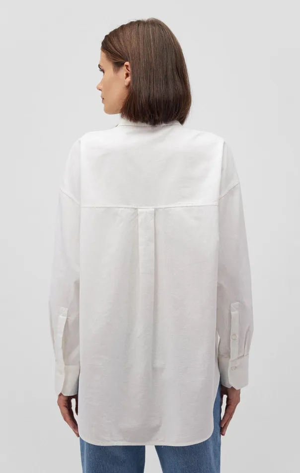 One Pocket ButtonUp Shirt In White Women Mavi Jeans Shirts