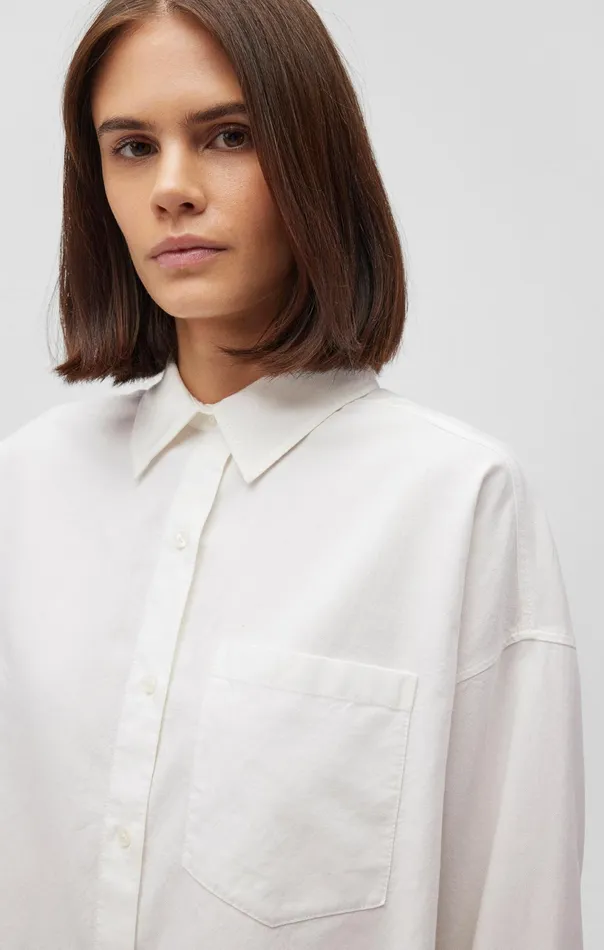 One Pocket ButtonUp Shirt In White Women Mavi Jeans Shirts