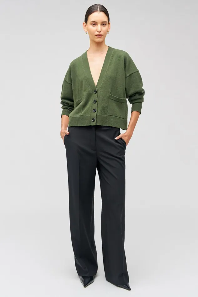 Oroton Flat Front Pant Black Women Pants Oroton Flat Front Pant Black Women Pants