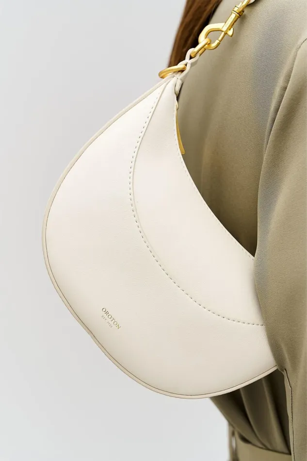 Oroton Florence Small Shoulder Bag Clotted Cream Women Shoulder Oroton Florence Small Shoulder Bag Clotted Cream Women Shoulder