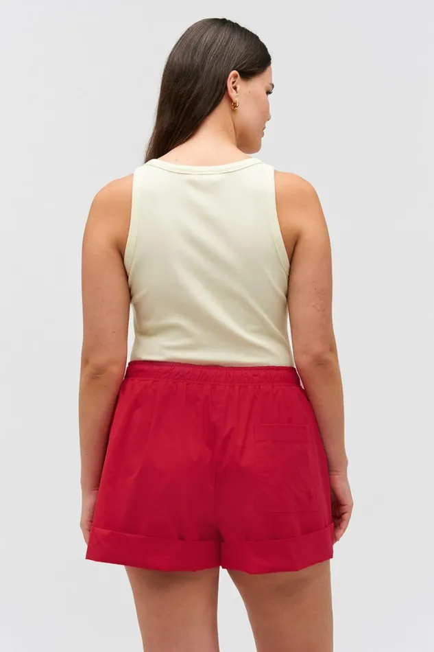 Oroton Lottie Rib Tank Lemon Women Tops Oroton Lottie Rib Tank Lemon Women Tops
