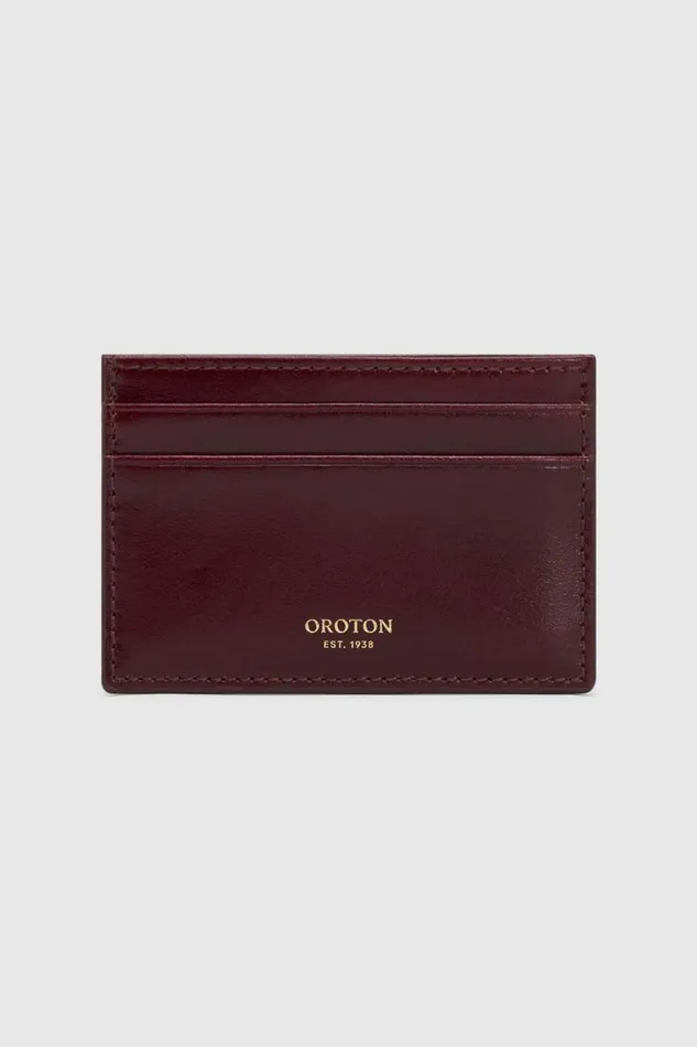 Oroton Margot Card Sleeve Currant Women Wallets