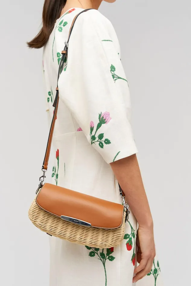 Oroton Nelle Wicker Baguette Natural Women Mini Bags Oroton Nelle Wicker Baguette Natural Women Mini Bags