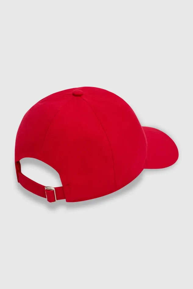 Oroton Oro Logo Cap Market Red Women Hats
