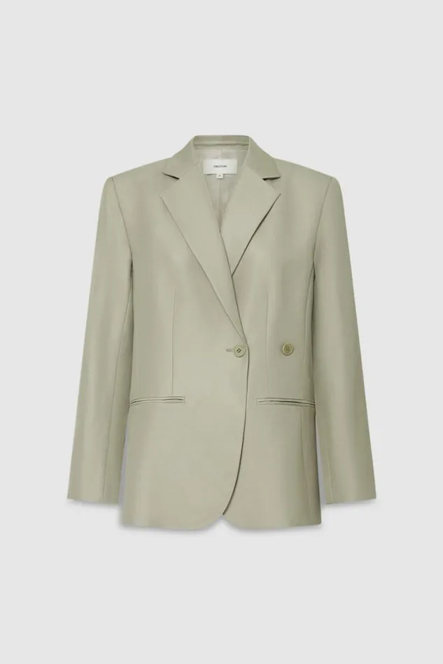 Oroton Wrap Blazer Laurel Women Suiting Oroton Wrap Blazer Laurel Women Suiting