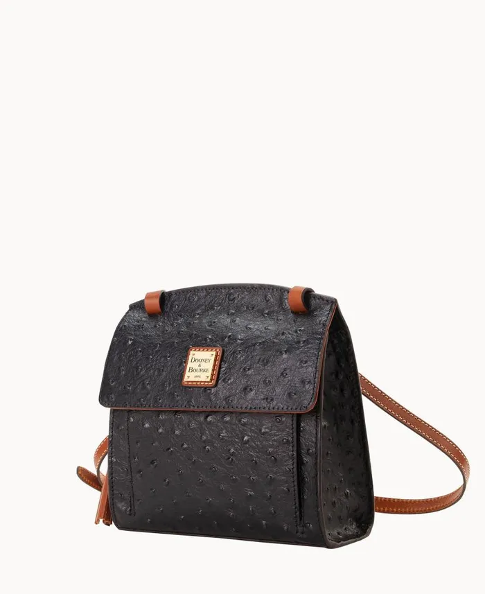 Ostrich Crossbody Black Woman Dooney and Bourke Crossbodies Ostrich Crossbody Black Woman Dooney and Bourke Crossbodies