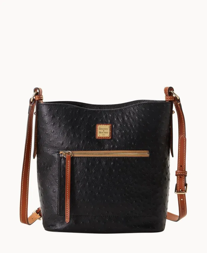Ostrich Ridley Black Woman Dooney and Bourke Shoulder Bags