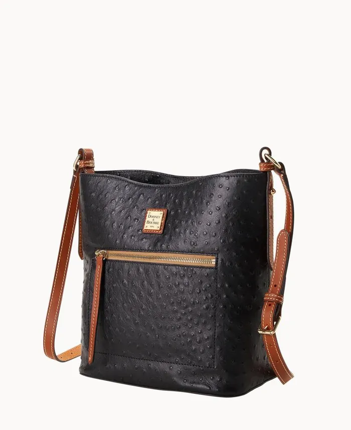 Ostrich Ridley Black Woman Dooney and Bourke Shoulder Bags Ostrich Ridley Black Woman Dooney and Bourke Shoulder Bags