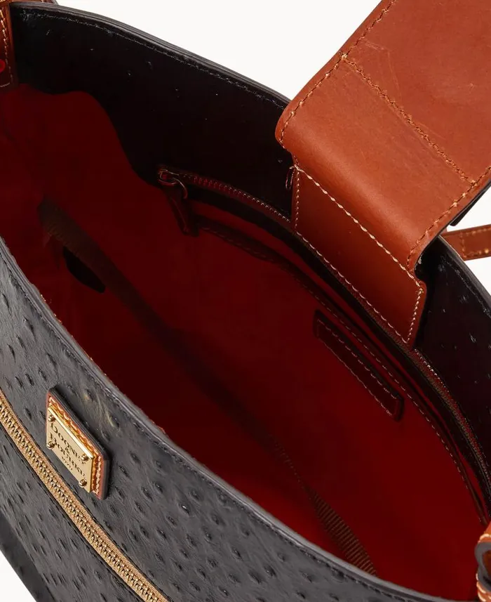 Ostrich Ridley Black Woman Dooney and Bourke Shoulder Bags Ostrich Ridley Black Woman Dooney and Bourke Shoulder Bags