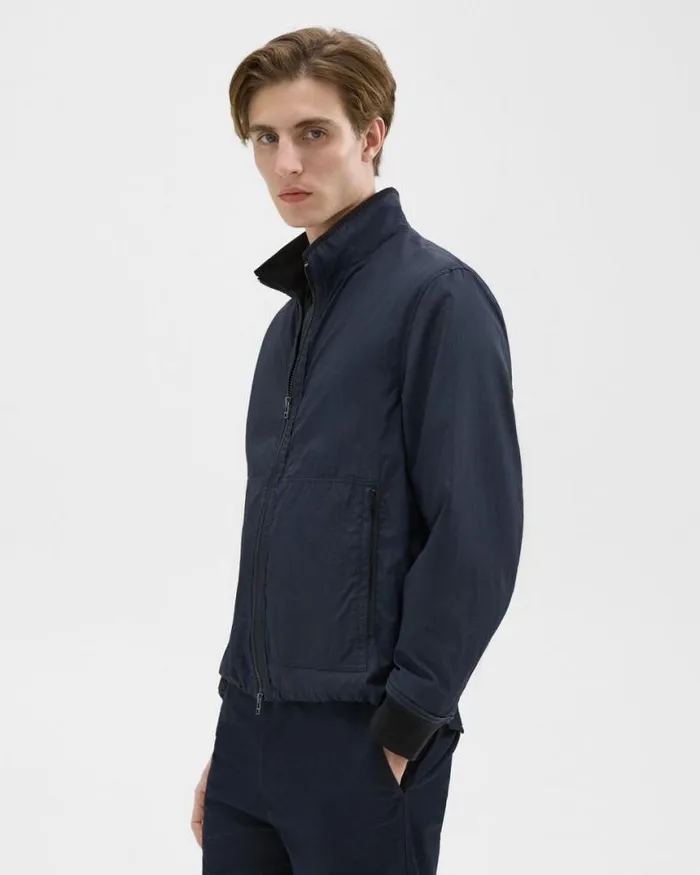 Outerwear Men Theory Blouson ZipUp Jacket Navy