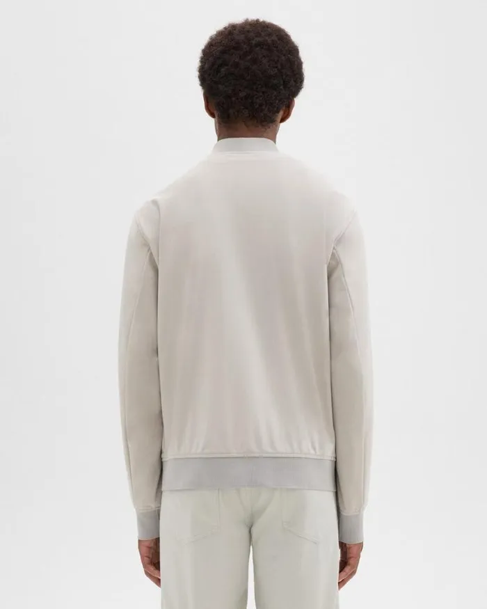 Outerwear Men Theory Murphy Bomber Jacket In Precision Ponte Putty