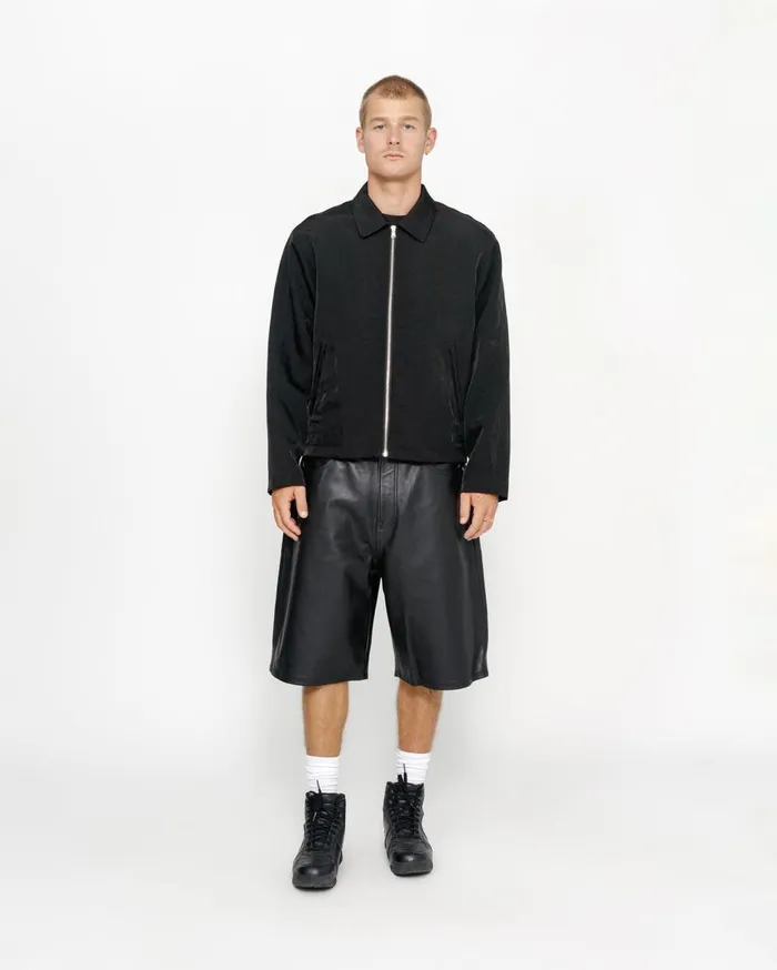 Outerwear MenWomen Stussy SS LINK NYLON CLUB JACKET Black