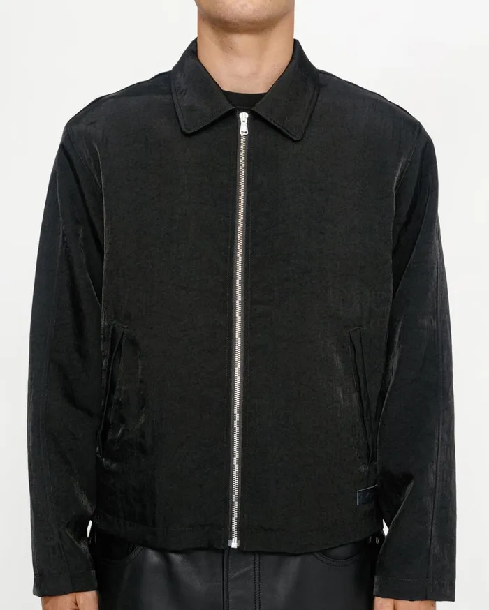 Outerwear MenWomen Stussy SS LINK NYLON CLUB JACKET Black